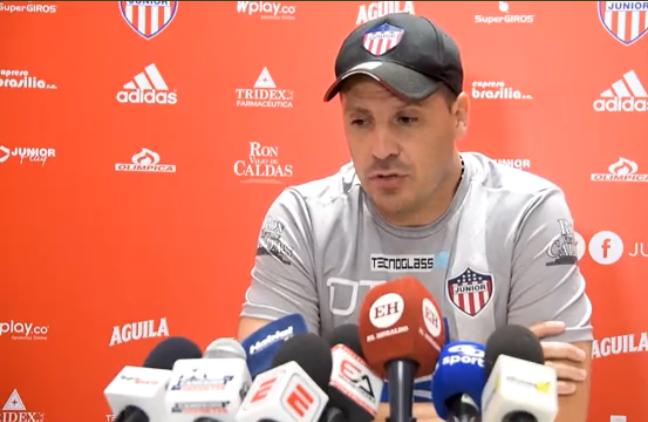 Juan Cruz Real, Dt. En rueda de prensa.